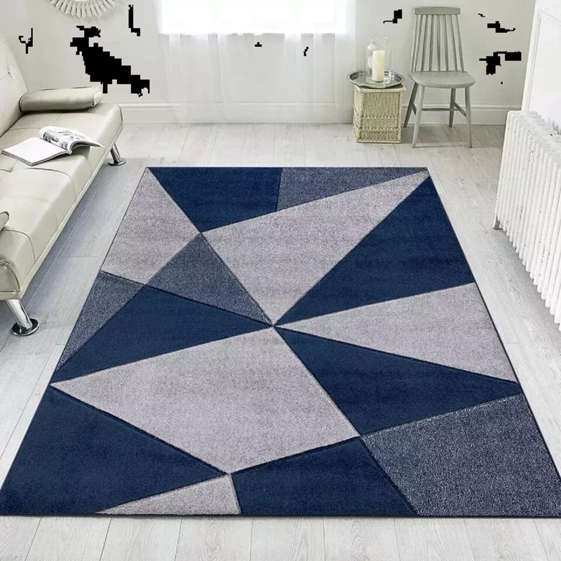 Area Rug, Navy, Rectangle 200 cm x 290 cm