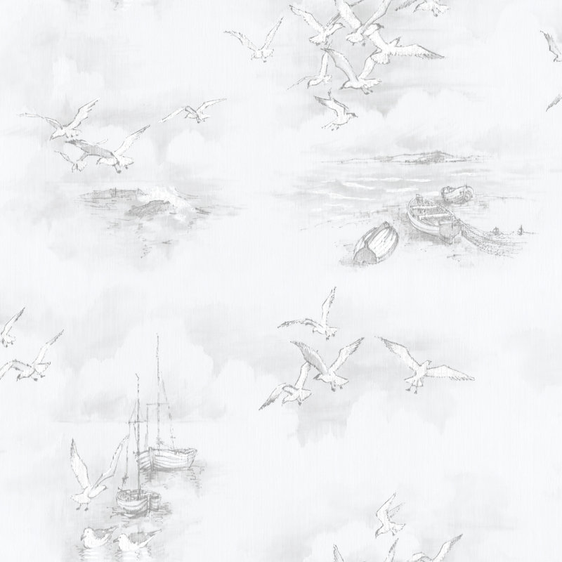 10m x 53cm Matte Wallpaper Roll, Grey