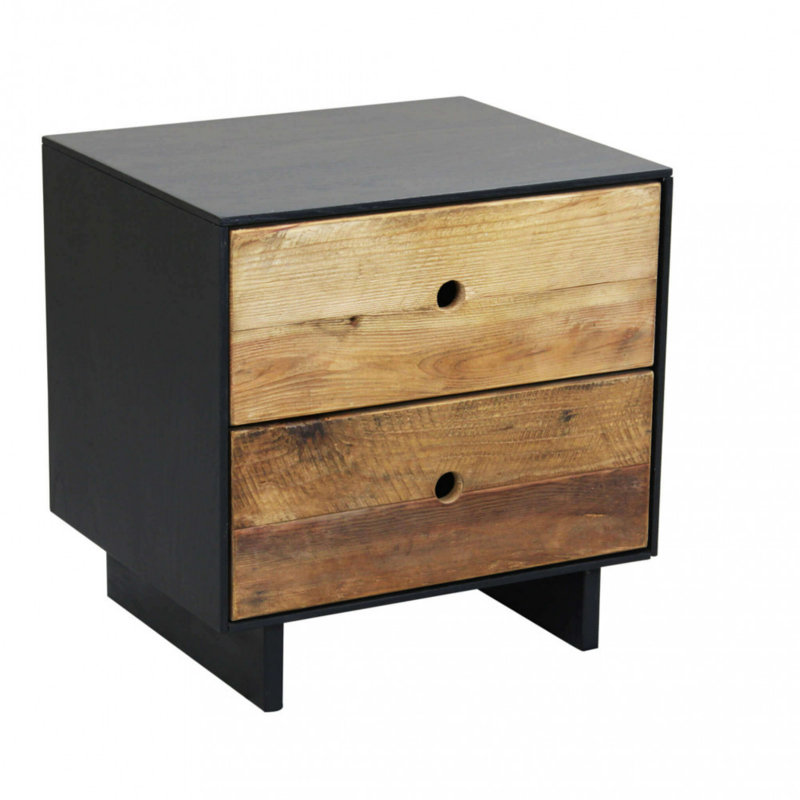 Avellini 52cm W Solid Wood Bedside Table