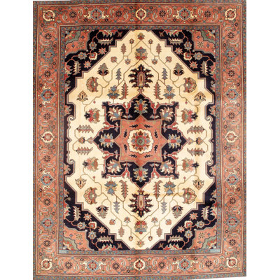 Gwern One-of-a-Kind 9' X 12' Wool Area Rug in Ivory