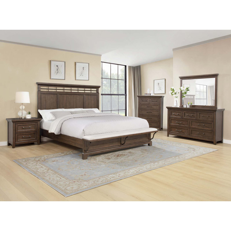 Table de chevet 2 tiroirs 1Pc, Brown