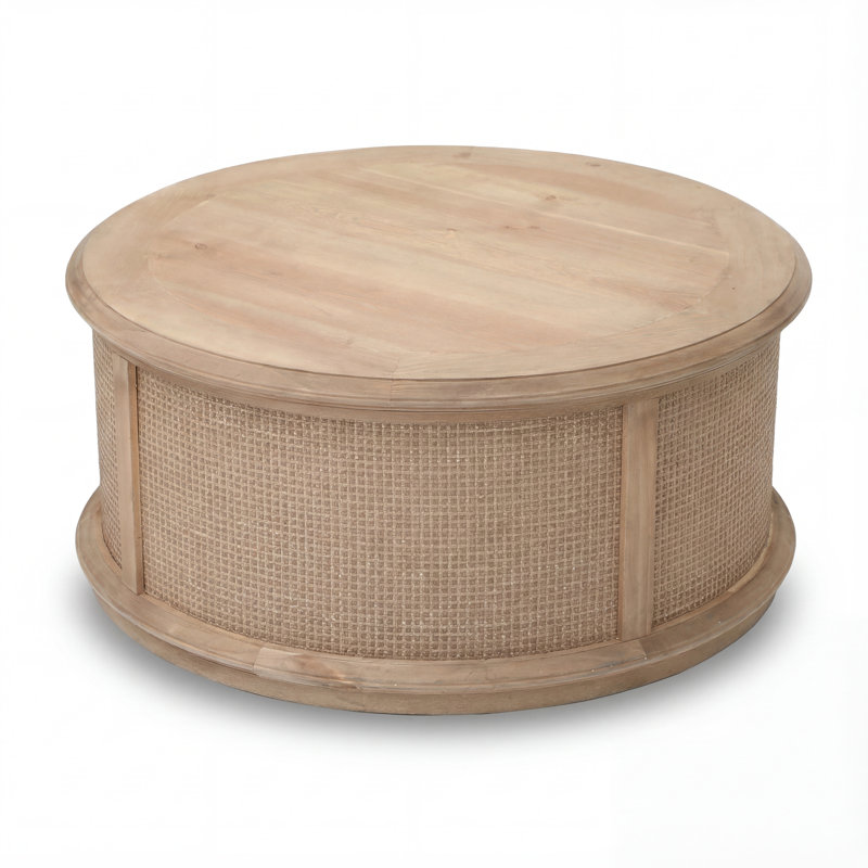 Table basse Britnie, Bois naturel