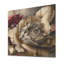 «Blossoming Vintage Rose», art mural en bois rétro, bois de pin naturel-88030561