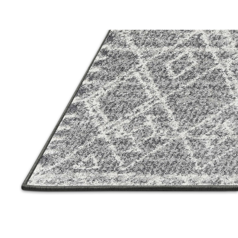 Tapis contemporain gris, Rectangle 5 pi x 8 pi