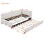 Lit de jour rembourré avec base de canapé-lit sans sommier, tissu en lin-991814918-991814913