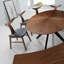 Wadell Walnut Oval Solid Wood Base Dining Table