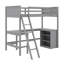 Lit mezzanine avec tablettes et bureau-905970984