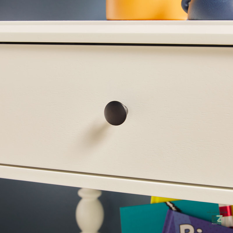 Table de chevet 1 tiroir Vivienne, Blanc