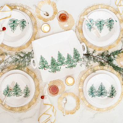 Lastra Holiday Handmade Stoneware Dinnerware Set