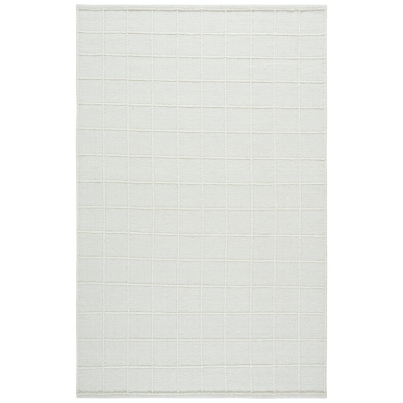 Tapis ivoire en laine / coton tissé à la main Natura 785, Rectangle 4 pi x 6 pi