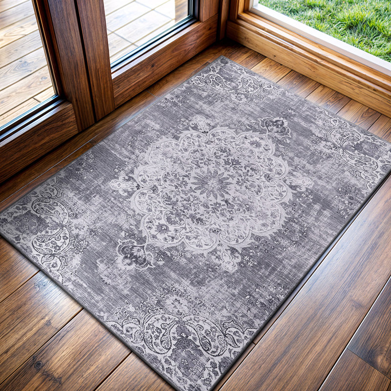 Tapis oriental gris Koressa, Rectangle 2 pi 2 po x 3 pi