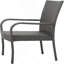 Chaise empilable en osier PE LITTLETON GREY 1pc
