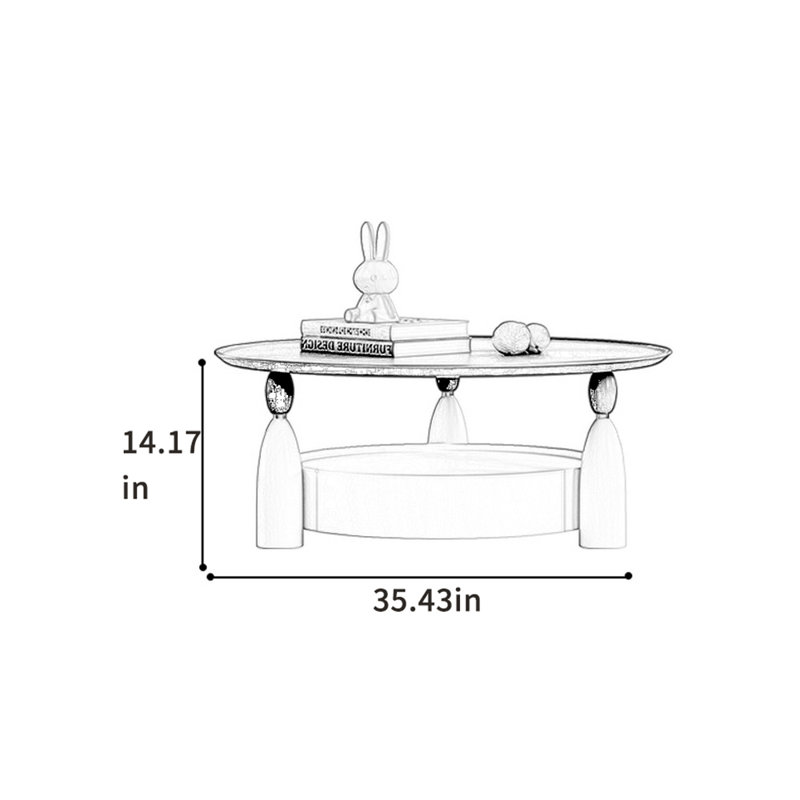 Table basse moderne avec finition piano