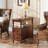 Solid Wood 2-Drawers End Table Side Table For Living Room