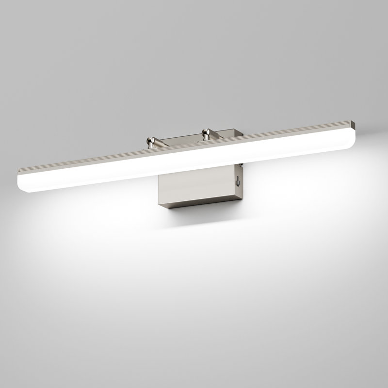 Barre d'éclairage 24 po à DEL à intensité variable 18 W, 5 températures de couleur réglables, Nickel brossé