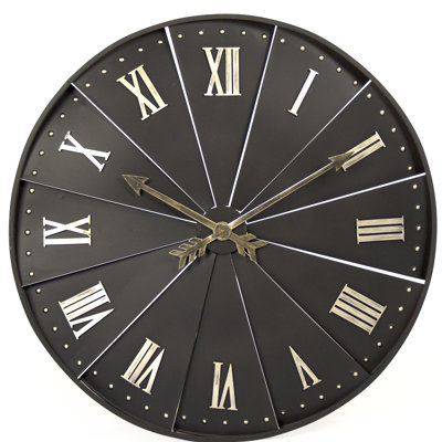 Très grande horloge murale 36 po