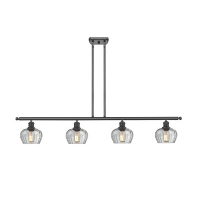 Luminaire suspendu linéaire à 4 lumières pour îlot de cuisine Patrina