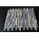 12" x 12" Natural Stone/Glass Linear Mosaic Wall Tile