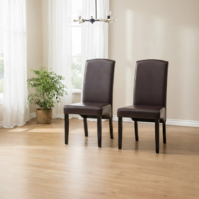 Barwicks Faux Leather Upholstered Parsons Chair
