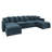 Wynter U-shaped Corduroy Modular Sectional Upholstered Storage Cloud Couch-633040953