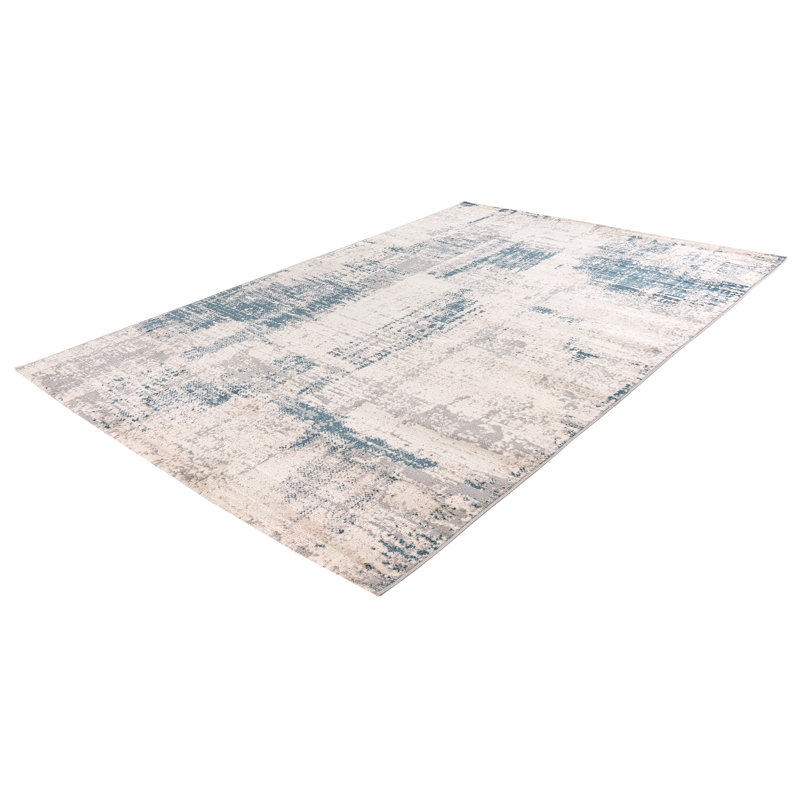 Salsa Abstract Area Rug, Blue, Rectangle 200 x 290cm