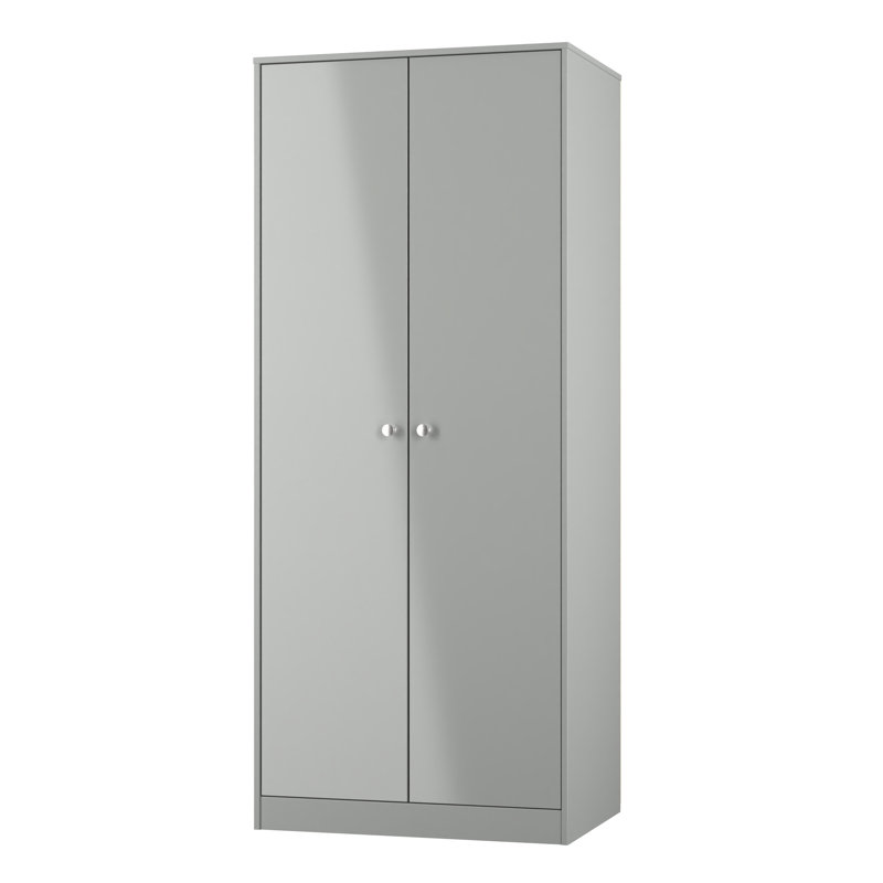 Bhargavi Manufactured Wood Wardrobe, Uniform Grey/Dusk Grey