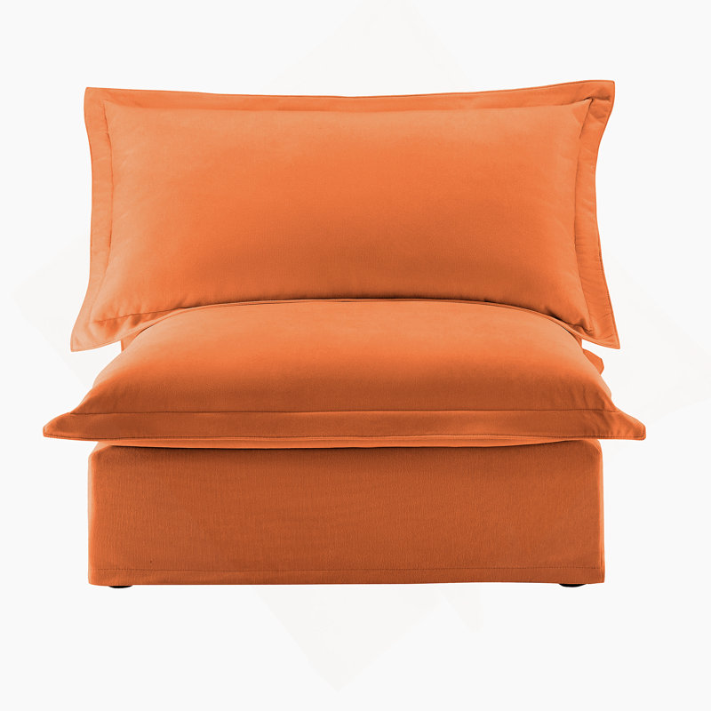 Canapé sans accoudoirs Koala - Orange