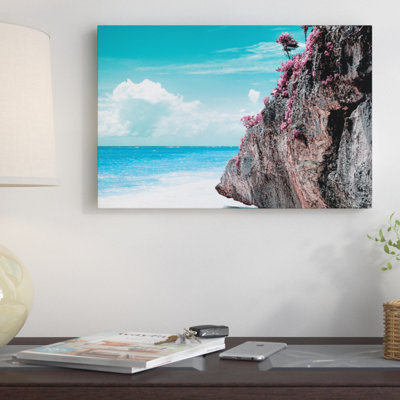 «¡ viva mexico ! série : rose rock, impression sur toile