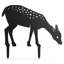 Silhouette de gazelle en métal pour jardin