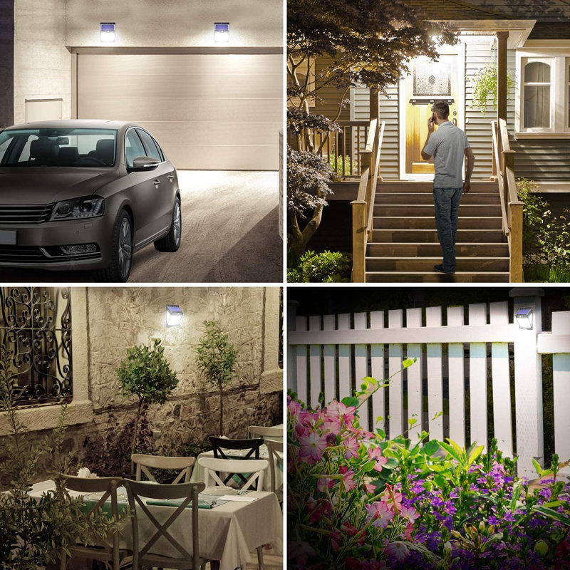 .55 Watt LED Solar Power Dusk to Dawn Battery Operated Outdoor Security Wall Pack with Motion Sensor (Pack of 144)