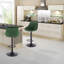 Paynter Swivel Upholstered Adjustable Height Counter Stool with Metal Frame-420153890
