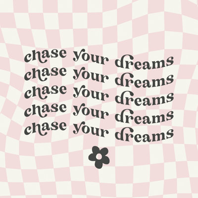 «Wavy Words I Chequered» par Wild Apple Portfolio - impression
