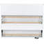 Lit simple blanc avec matelas de charge, tiroir et rangement - Station de teinte en bois de pin, sensation rustique-380996598