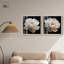 Ensemble de 2 décorations murales dorées «Golden Nocturne» par Art Remedy, cadre blond, 21 x 21-1453363289-1453363282