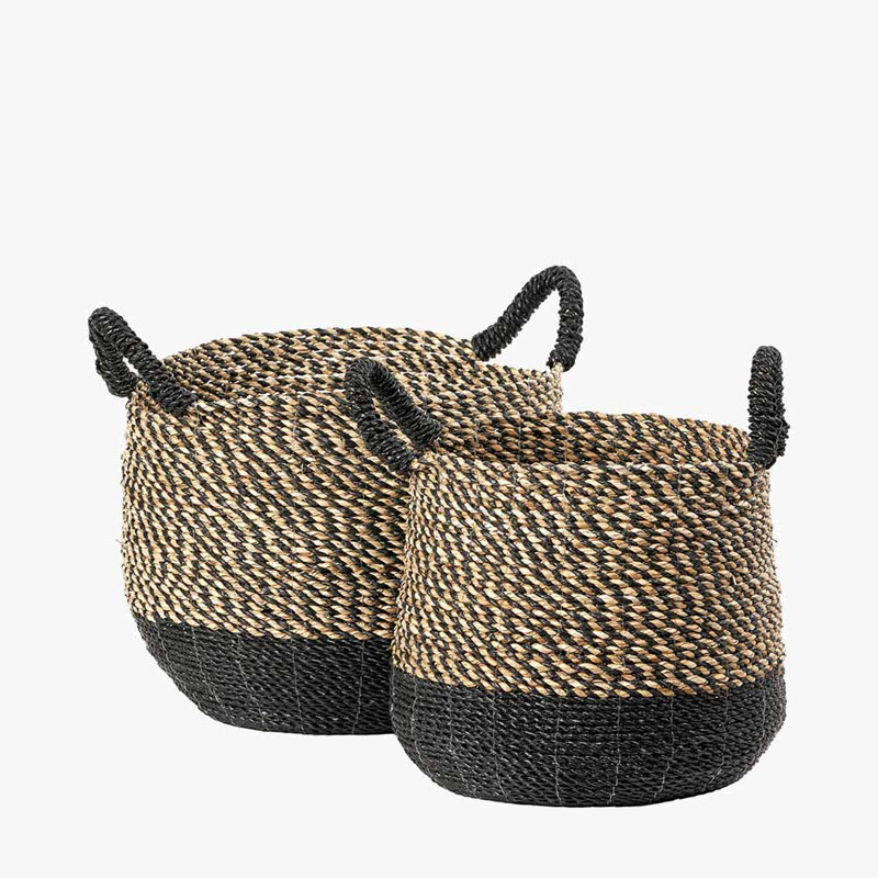 Hand Woven Laundry Hamper with Handles