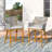Mauzon Upholstered Counter Stool with Metal Frame