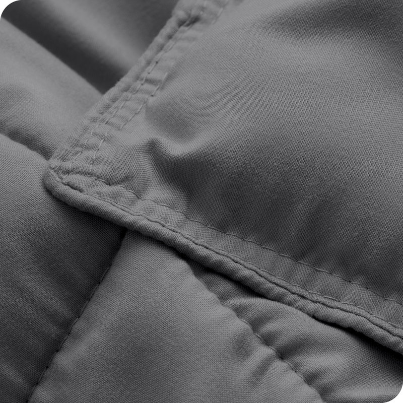 Ensemble d'édredon ultra-doux toutes saisons, Gris, Édredon pour très grand lit + 2 très grandes ta