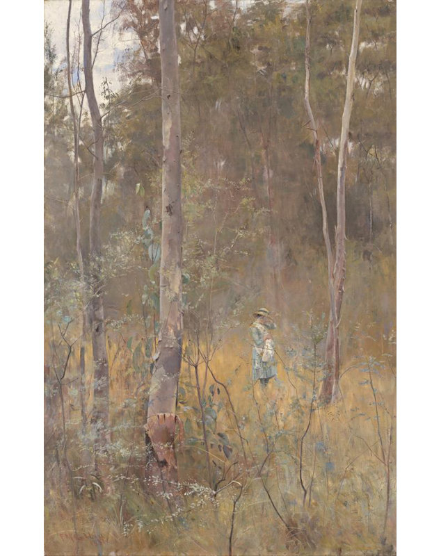 "Perdue" par Frederick Mccubbin - Art sur toile tendue avec châssis, H 24 po x l 17 po