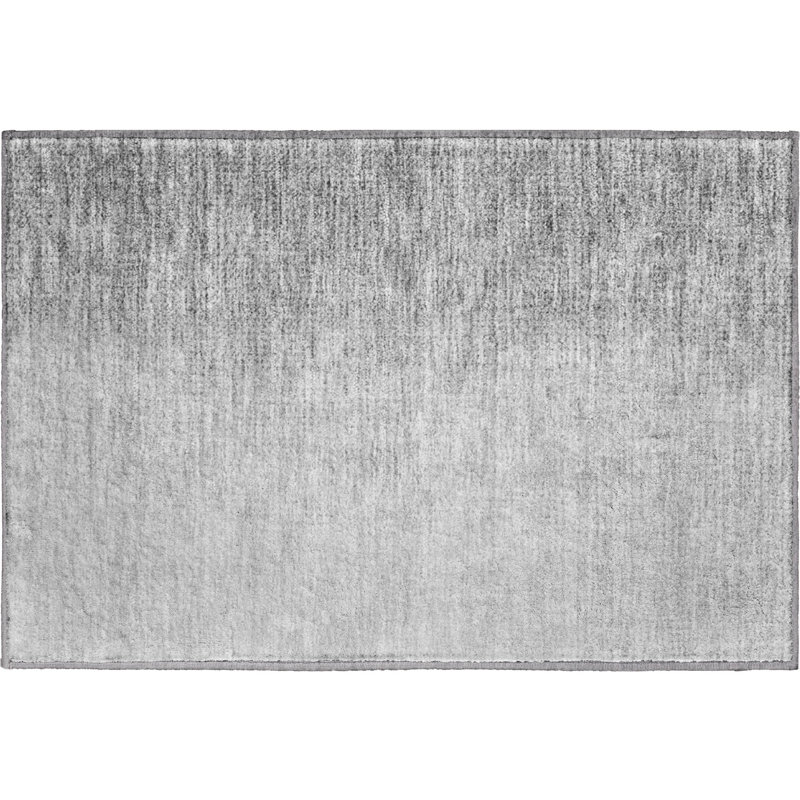 Premium Machine Washable Prisco Gray Rug, Rectangle 1'8" x 2'6"
