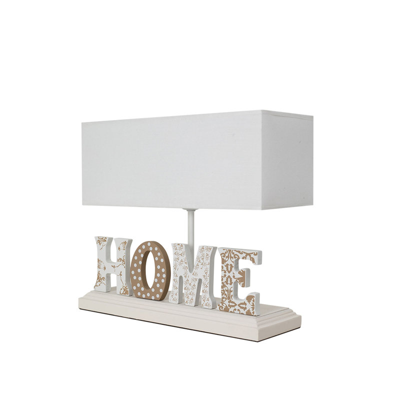 Lampe de table 11 po Sancerre, Brun, Blanc