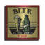 Art mural en métal luxueux «Cold Beer 1» par Jean Plout, 12 po x 12 po-131631931