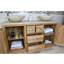 Debord 1430 mm Freestanding Double Vanity with Vessel Stone Basin