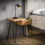 Eberhart 60cm W Metal Bedside Table-87224133