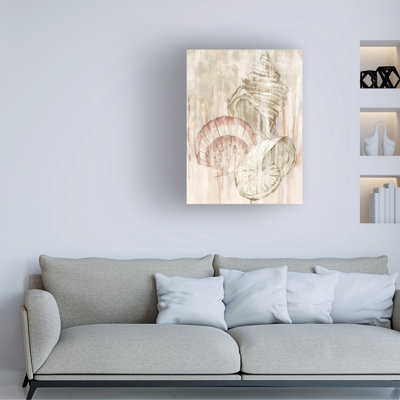 Art mural sur toile tendue - "Tidal Rains II" de June Erica Vess pour décoration de salon, de chambre à coucher ou de bureau - 24 x 32
