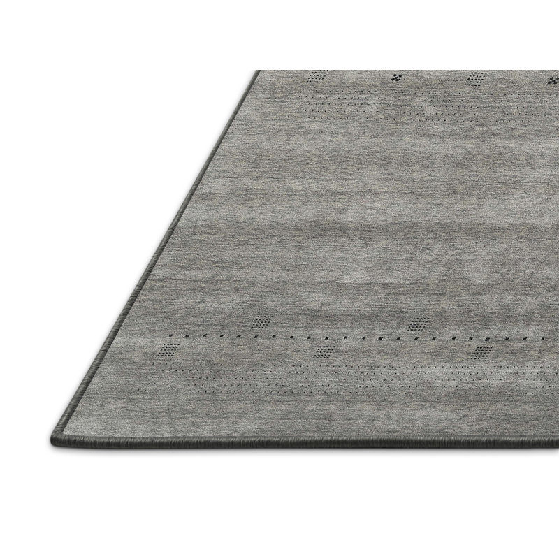 Tapis noir/gris, Rectangle 5 pi x 7 pi