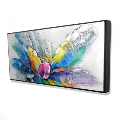 " Abstract Flower With Newspaper " on