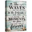 «Coastal Waves and Common Moments», œuvre d'art sur toile encadrée, impression sur toile-131997040-131997046