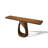 Organic Hollow Base Solid Pine Wood Console Table-780205597