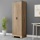 Tall Freestanding Storage Bathroom with high quality MDF board, Adjustable and Fixed Shelves