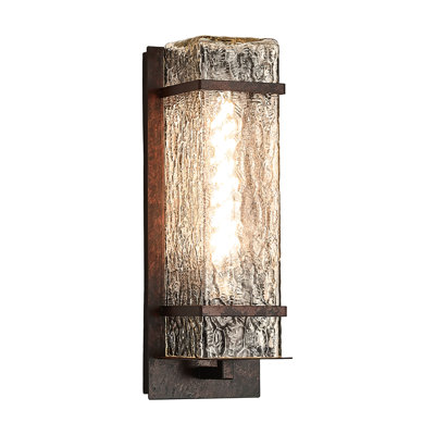 Metal and Glass Wall Light